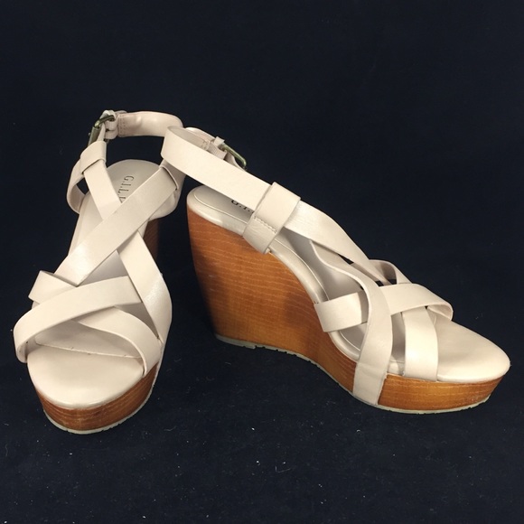 G.I.L.I. Shoes - GILI blush nude pink platform leather sandals 6